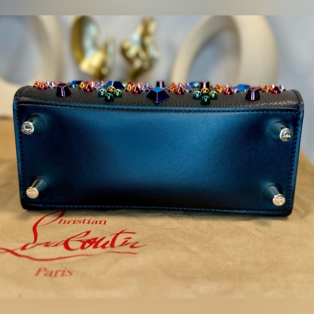 Christian Louboutin Mini Paloma Multicolor Spikes Loubinhesky Shoulder Bag NWT - Picture 10 of 17